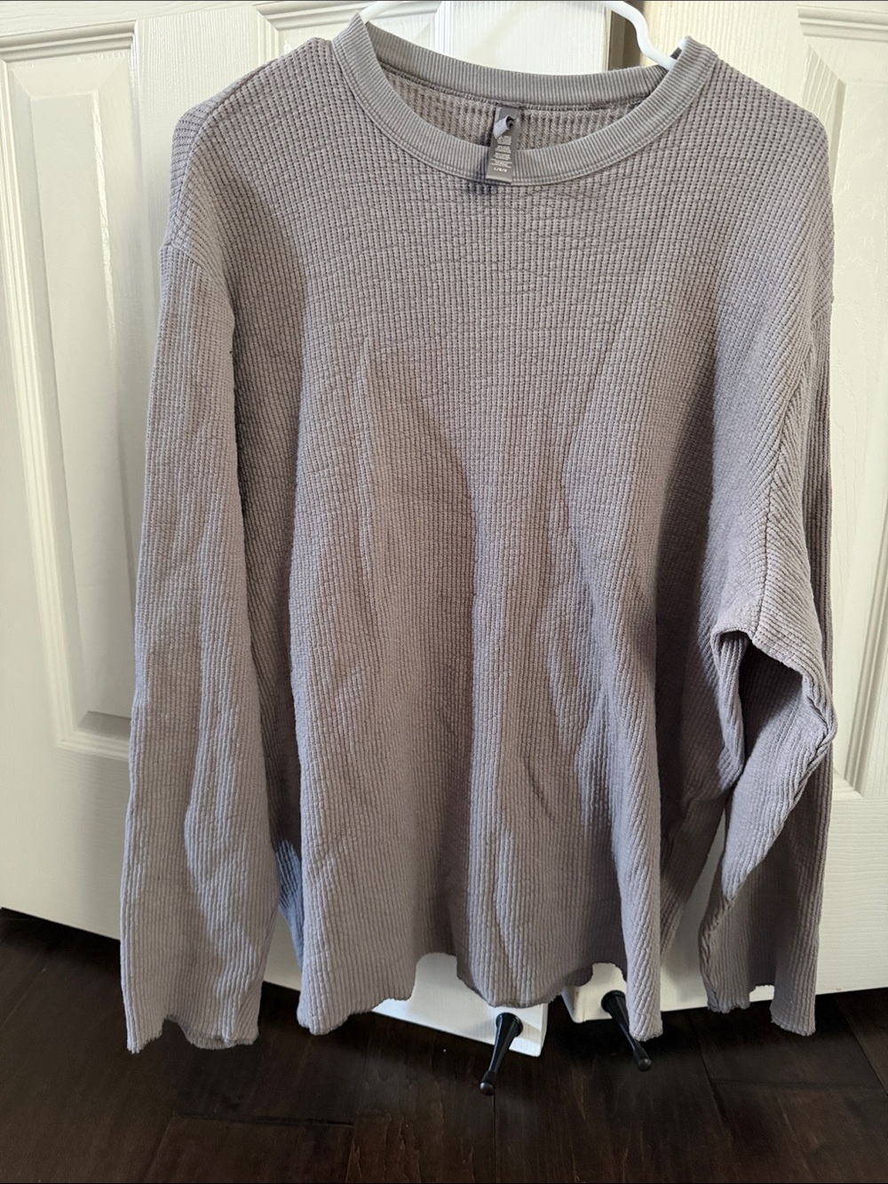 SKIMS Waffle-Knit Crew long sleeve